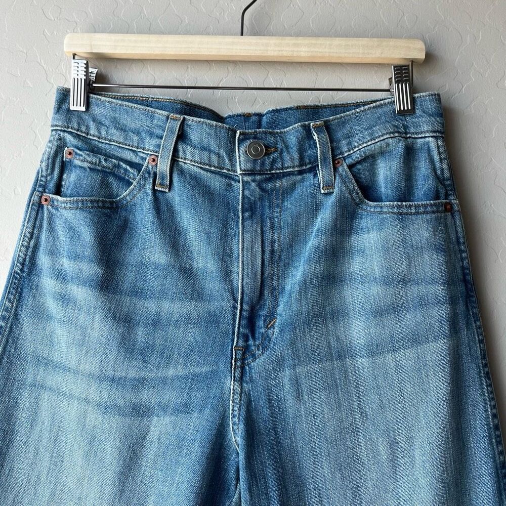 Emerson Fry Twin Doves Denim Treasure Straight Leg High Rise Blue Jeans Size 31 - Picture 3 of 13